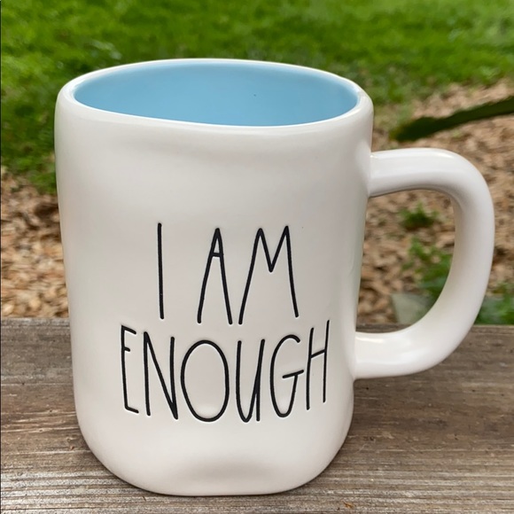 New Rae Dunn I AM ENOUGH Coffee Tea Mug